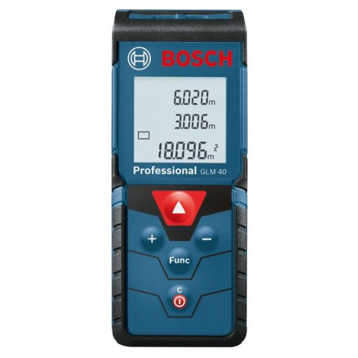 Далекомір лазерний Bosch GLM 40, 0.15-40м,  ±1.5мм