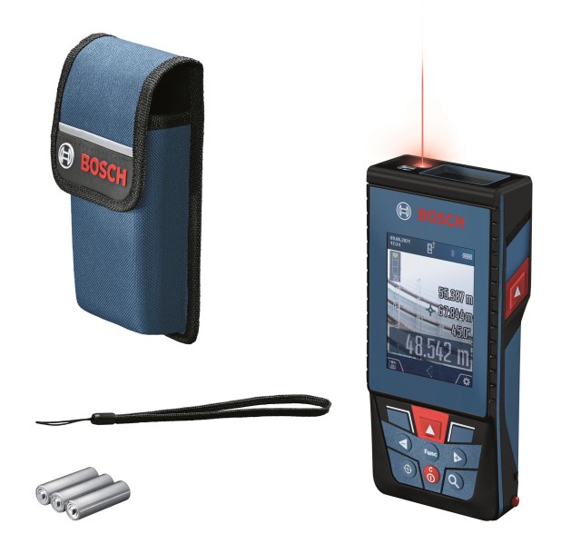 Далекомір лазерний Bosch Professional GLM 100-25 C, 0.08–100м, ±1.5мм, 360°, Bluetooth, чохол, 0.23кг