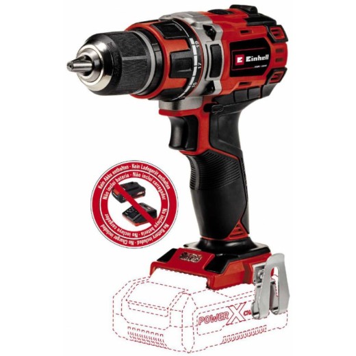 Дриль Einhell TP-CD 18/50 Li BL Solo X-Change акум. 18 В, ономуфтова, 0-500/0-1800 об/хв, 2-13 мм, 1.1 кг