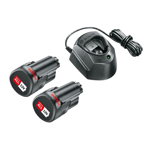 Набір акумуляторів та ЗП Bosch Bosch PBA 12V, 2х 1.5Аг і ЗП GAL 1210 CV