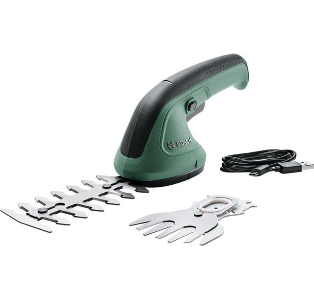Кущоріз акумуляторний Bosch EasyShear, 3.6В, 1х1.5Аг, лезо 12см, крок різу 8мм, 0.5кг