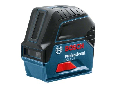 Нівелір лазерний Bosch GCL 2-15, до 15м, ±0.3мм/м, + RM1 + BM3 clip + кейс, 0.5кг