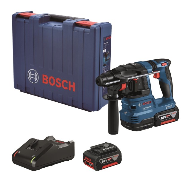 Перфоратор Bosch GBH 185-LI, акумуляторний, 18В,  SDS-Plus, 1.9Дж,  безщітковий, 2х4.0Ah