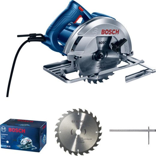 Пила дискова Bosch GKS 140, ручна, 1400Вт, 184мм, 20мм, 3.7кг + Пиляльний диск Eco for wood