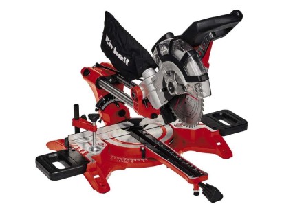 Пила торцювальна Einhell TC-SM 2131/2 Dual з протяжкою, 1800Вт, диск 210мм, довжина різу 310мм, лазер, 11кг.