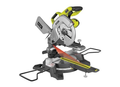 Пила торцювальна Ryobi EMS254L з протяжкою, 2000Вт, диск 254мм, 4500 об/хв,лазер, 16.2 кг