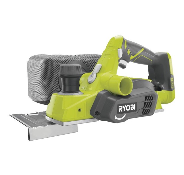 Рубанок акумуляторний Ryobi R18PL-0, 18В ONE+, 82мм,  стругання до 1.6мм, шпунт до 12.5мм, 2.4кг, без АКБ та ЗП