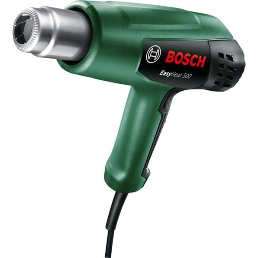 Фен будівельний Bosch EasyHeat 500, 1600Вт, 300/500°C, 240/450л/хв, 0.89кг