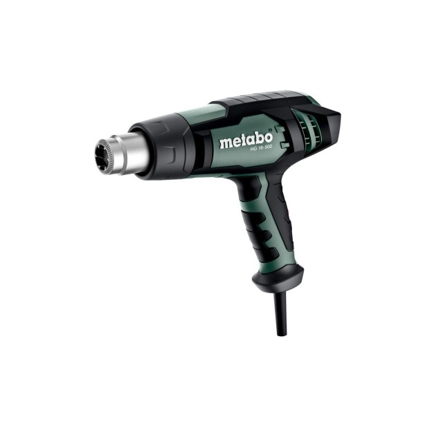 Фен будівельний Metabo HG 16-500, 1600Вт, 300/500°C, 240/450л/хв, 0.6кг