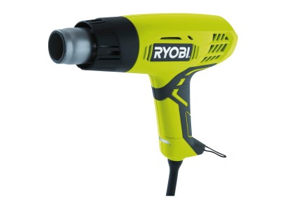 Фен будівельний Ryobi EHG2000, 2000Вт, 400/600°С, 250/500л/хв, 0.7кг