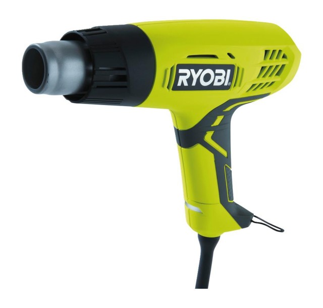 Фен будівельний Ryobi EHG2000, 2000Вт, 400/600°С, 250/500л/хв, 0.7кг