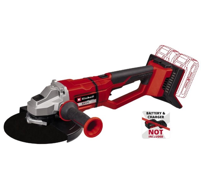 Шліфмашина кутова акумуляторна Einhell AXXIO 36/230 Q, 230 мм, 36В, 6600об/хв, PXC, безщіткова, 4.21 кг, без АКБта ЗП