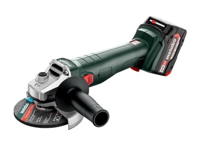 Шліфмашина кутова акумуляторна Metabo W 18 L 9-125, 125мм, 18В 2х4Аг, 8500об/хв, М14, 2.3кг