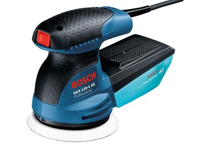 Шліфмашина ексцентрикова Bosch GEX 125-1 AE, 250Вт, 125мм, 7500-12000об/хв, 1.3кг