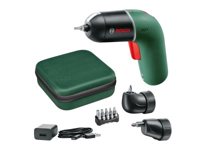 Викрутка акумуляторна Bosch IXO VI full,3.6В 1х1.5Аг, 4.5Нм, 10 біт, 2 насадки, кейс, 0.34кг