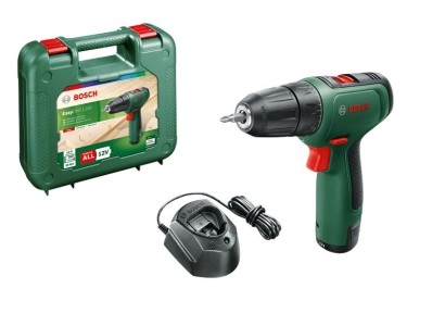 Шурупокрут-дриль акумуляторний Bosch EasyDrill 1200, 12В 1х1.5Аг, 30Нм, 20+1, 0-400/1500об/хв, ЗП, кейс, 0.94кг