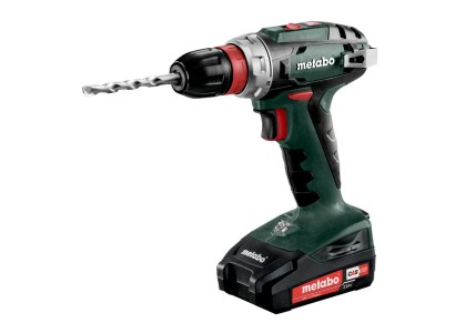 Шурупокрут-дриль акумуляторний Metabo BS 18 QUICK, 18В 2х2Аг, 24/48Нм, 0-450/0-1600об/хв, 1.4кг