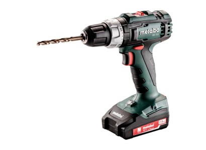 Шурупокрут-дриль акумуляторний Metabo BS 18 L, 18В 2x2Aг, 25/50Аг, 0-450/0-1800об/хв, 1.6кг