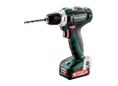 Шурупокрут-дриль акумуляторний Metabo PowerMaxx BS 12, 12В 2х2.0Аг, 17/40Нм, 0-360/01400об/хв, 1.1кг