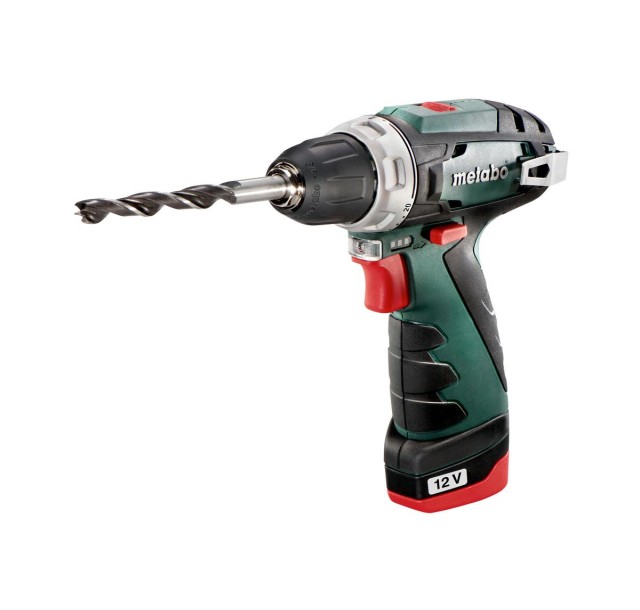 Шурупокрут-дриль акумуляторний Metabo POWERMAXX BS BASIC, 12В 2х2Аг, 17/34Нм, 0-360/0-1400об/хв, 0.8кг