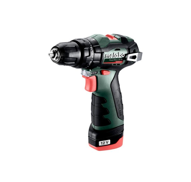 Шурупокрут-дриль акумуляторний Metabo POWERMAXX SB BL, 12В 2х2Аг,  20/38Нм, 0-400/0-1500об/хв, 0.8кг