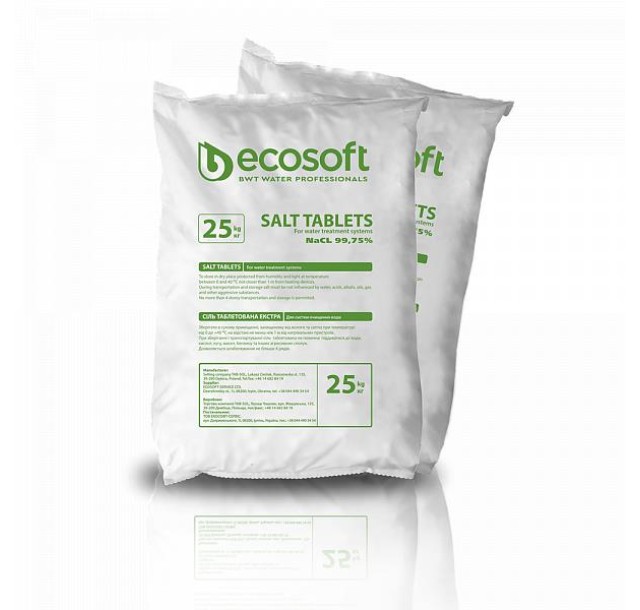 Сіль таблетована Ecosoft ECOSIL 25 кг