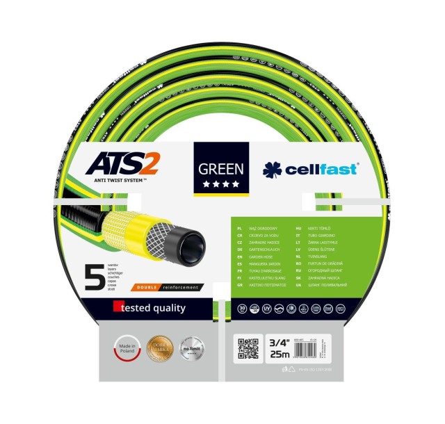 Шланг садовий Cellfast GREEN ATS, 3/4