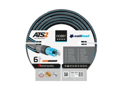 Шланг садовий Cellfast HOBBY ATS, 3/4', 25м, 6 шарів, до 30 Бар, -20…+60°C