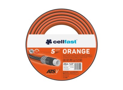 Шланг садовий Cellfast ORANGE, 1/2', 25 м, 5 шарів, до 24 Бар, -10…50°C