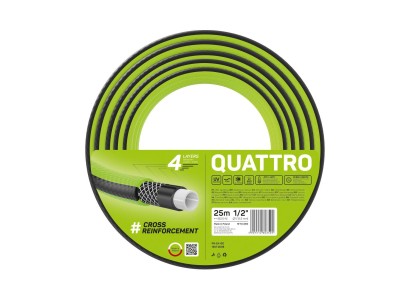 Шланг садовий Cellfast QUATTRO, 1/2', 25м, 4 шари, до 20 Бар, -10…+50°C