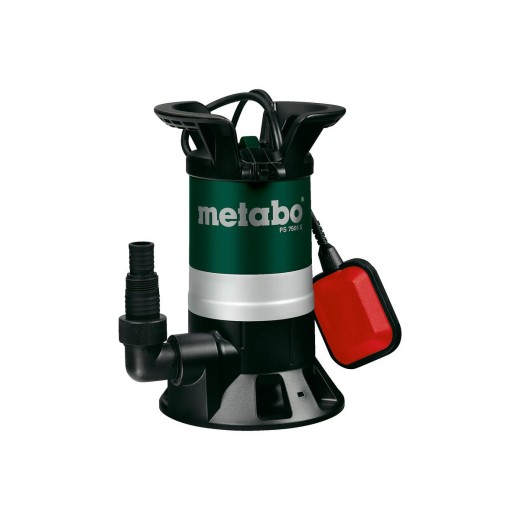 Насос дренажний для брудної води Metabo PS 7500 S , 450 Вт, 7.5 куб/год, висота подачі 5 м, занурення до 5м, підключення 1