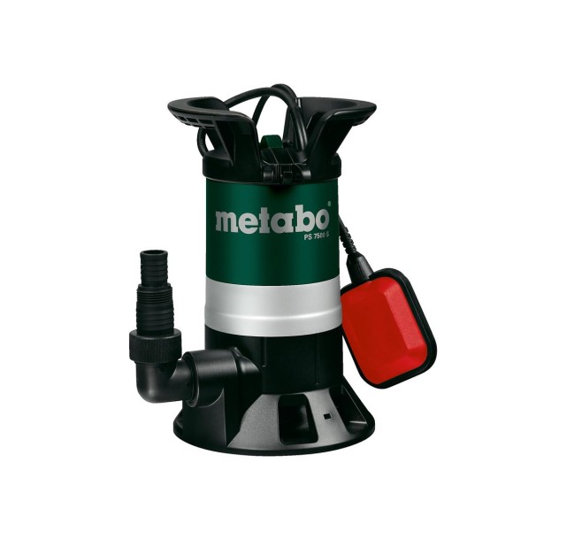 Насос дренажний для брудної води Metabo PS 7500 S , 450 Вт, 7.5 куб/год, висота подачі 5 м, занурення до 5м, підключення 1