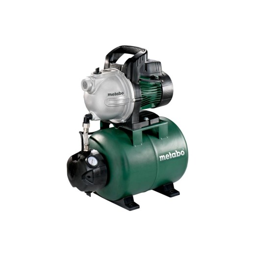 Насосна станція Metabo HWW 4000/25 G, 1100 Вт, 4 куб/год, висота подачі 46м, всмоктування до 8 м, ресивер 24л, 17.2 кг