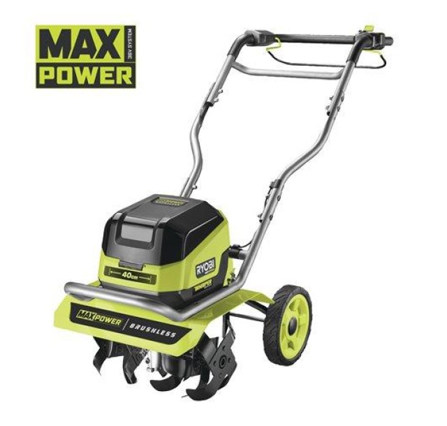 Культиватор акумуляторний Ryobi RY36CVXA-0, 36В MAX POWER, ширина 40см, безщітковий, регулювання глибини обробки, 28кг (без АКБ та ЗП)