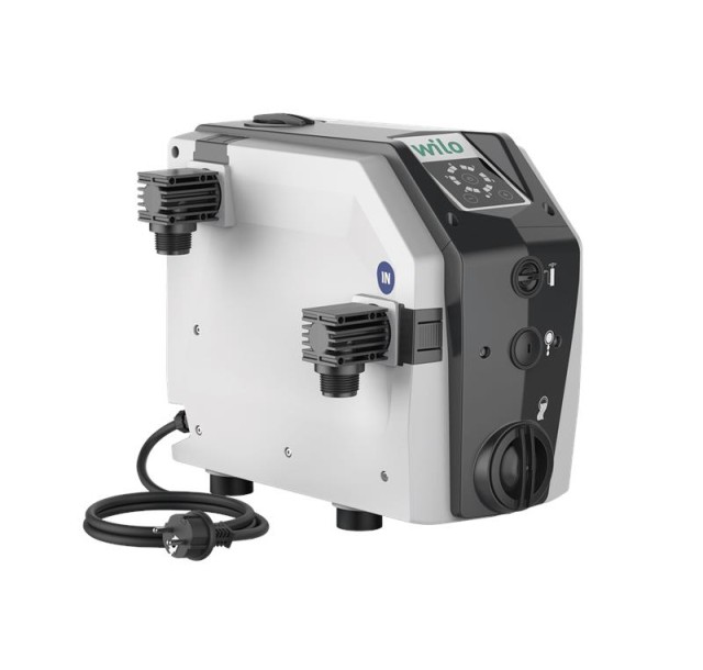 Насосна станція Wilo Isar BOOST5-E-3, для підвищення тиску, G 1, 5м куб., 5.5 бар, 0.75 кВт, 230В