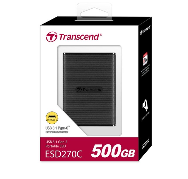 Портативний SSD Transcend  500GB USB 3.1 Gen 2 Type-C ESD270C