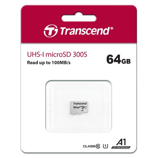 Карта пам'яті Transcend microSD  64GB C10 UHS-I R100/W20MB/s