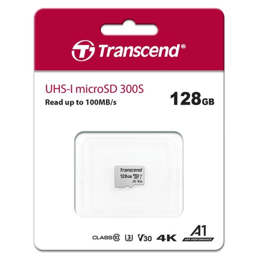 Карта пам'яті Transcend microSD 128GB C10 UHS-I R100/W40MB/s