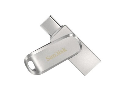 Накопичувач SanDisk   64GB USB 3.1 Type-A + Type-C Dual Drive Luxe Срібний