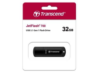 Накопичувач Transcend  32GB USB 3.1 Type-A JetFlash 700 Чорний