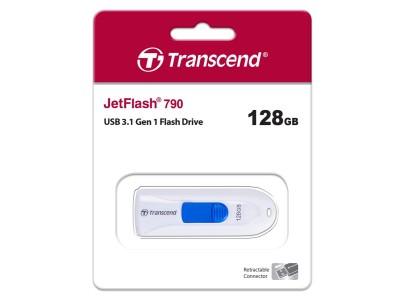 Накопичувач Transcend 128GB USB 3.1 Type-A JetFlash 790 White