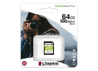 Карта пам'яті Kingston SD  64GB  C10 UHS-I R100MB/s