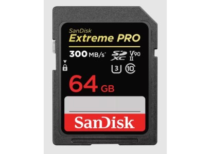 Карта пам'яті SanDisk SD   64GB C10 UHS-II U3 V90 R300/W260MB/s Extreme Pro