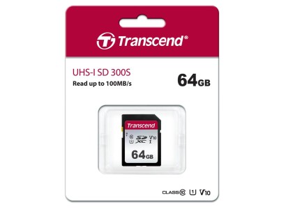 Карта пам'яті Transcend SD  64GB C10 UHS-I  R100/W20MB/s