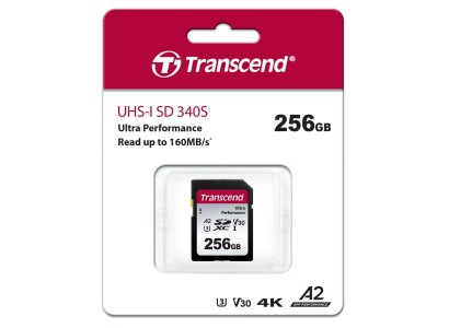 Карта пам'яті Transcend SD 256GB C10 UHS-I U3 A2 R160/W90MB/s 4K