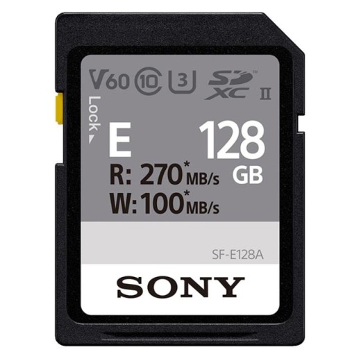 Карта пам'яті Sony SDXC  128GB C10 UHS-II U3 V60 R270/W100MB/s Entry