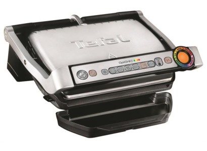 Гриль Tefal прижимний OptiGrill+ 2000Вт, темп. режимів-4, з`ємні пластини, метал