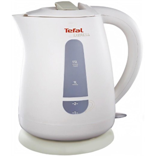 Електрочайник Tefal Express 1.5л, пластик, білий