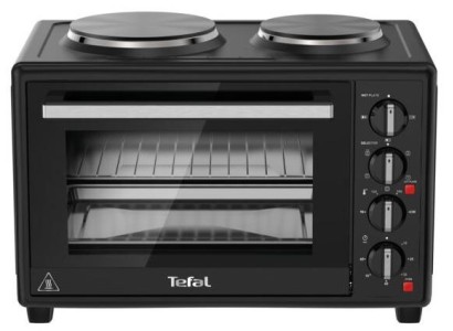 Піч електрична Tefal Optimo, 32л, 1500Вт, механіч., гриль, конвенція, 2 конф.зверху, підсвітка всередині, чорна