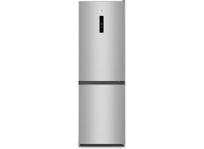 Холодильник Gorenje з нижн. мороз., 185х60х60см, 2 дв., Х- 207л, М- 93л, A+, NoFrost Plus, Fresh zone, дисплей, сірий